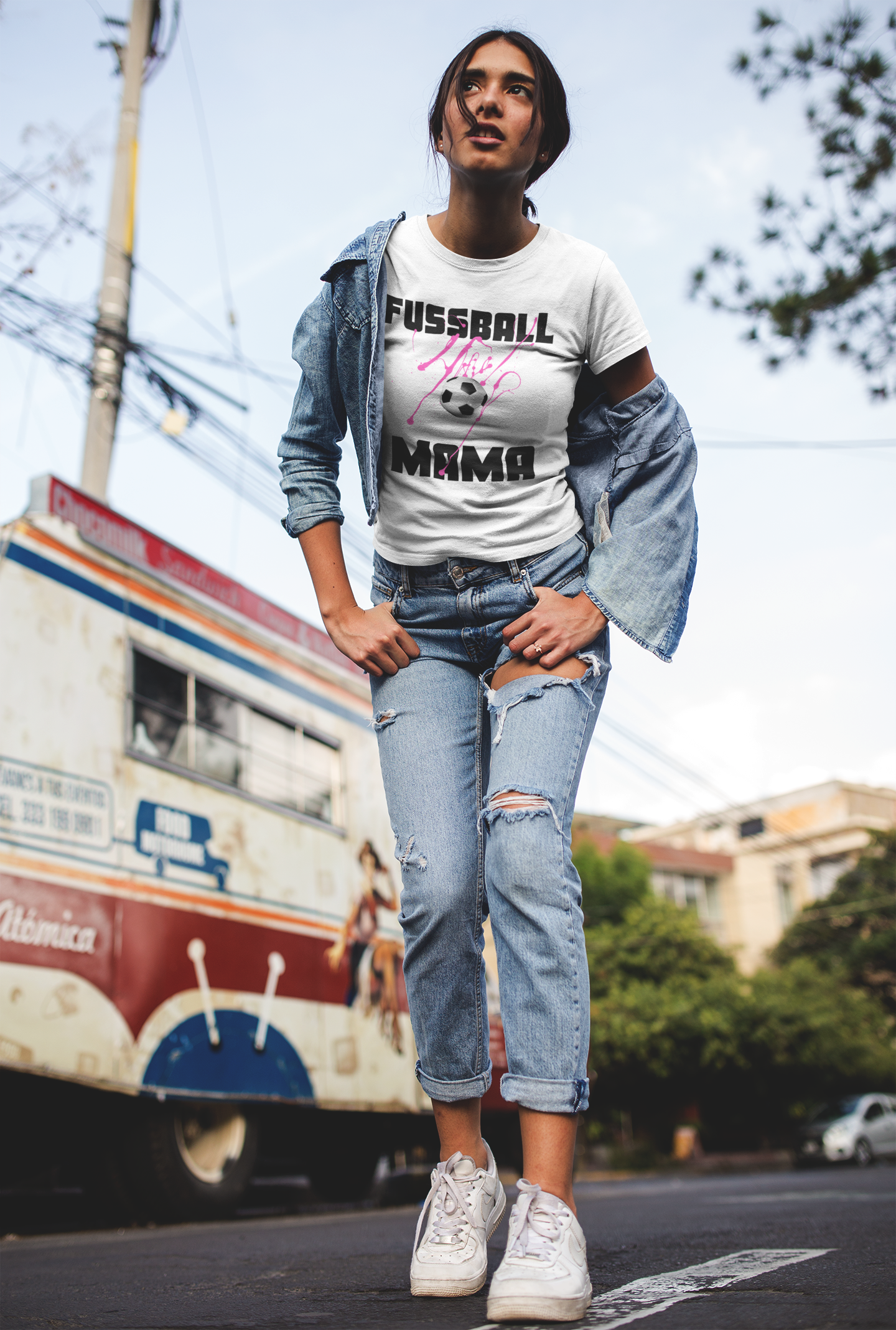 Sport Women Fussball Mama T-Shirt